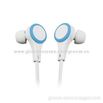 High-quality Earphones for iPhone with Flat Cable, 20-20kHz Frequency Response